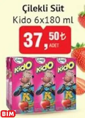 KİDO  ÇİLEKLİ SÜT